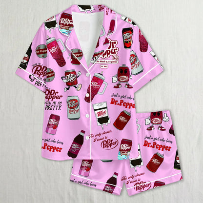 Dr Pepper Drinks Pajamas Set