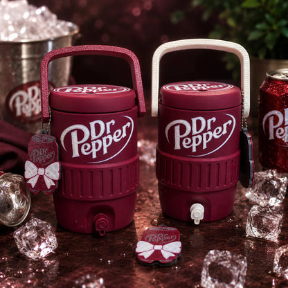 Dr Pepper Mini Cooler Jug Can Holder, Dr Pepper Lover Desk Decor