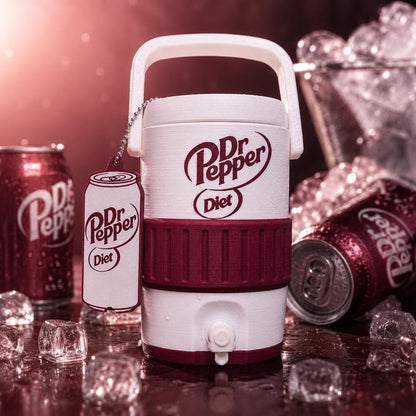 Dr Pepper Mini Cooler Jug Can Holder, Dr Pepper Lover Desk Decor