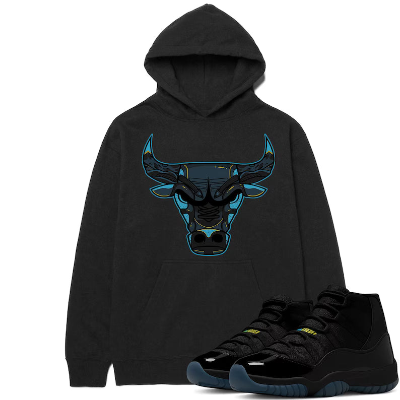 Bull Shirt To Match JD 11 Gamma, JD 11 Gamma Sneaker Mactching Shirt, JD Match Tee, AJ 11 Gamma Sneaker Match Shirt