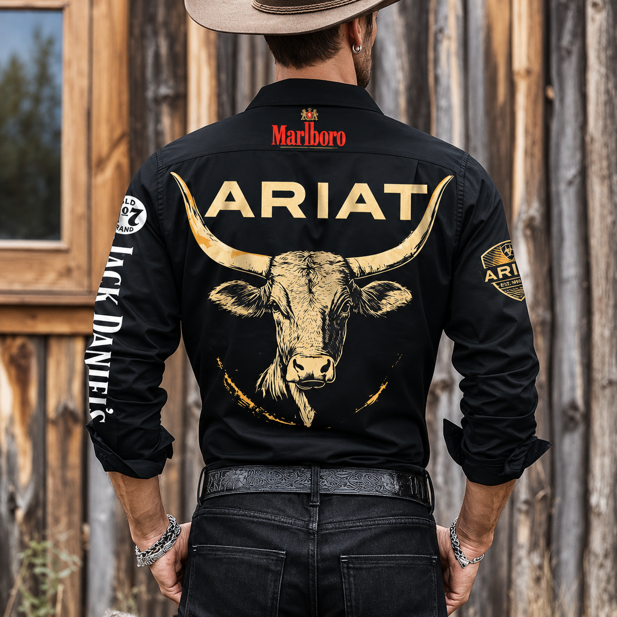 Ariat X Jack Dani X Marlbor Vintage Western Button-Up Shirt