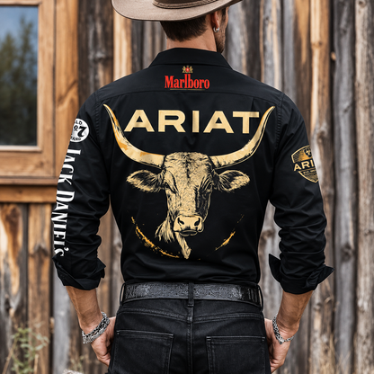 Ariat X Jack Dani X Marlbor Vintage Western Button-Up Shirt