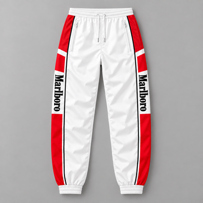 Marlbor Classic Zipper Stand Collar Jacket & Sweatpants Set