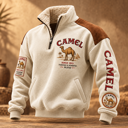 Camel Since 1913 Fleece Quarter-Zip Pullover