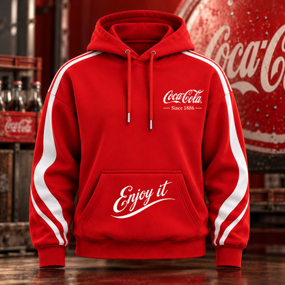 Cola Since 1886 All Over Printed Hoodie And Sweatpants Set