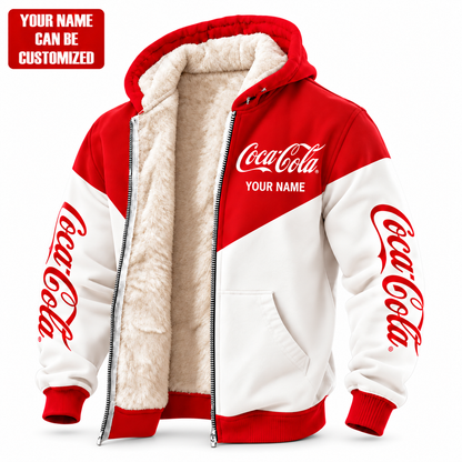 Cola Classic Fleece Jacket , Personalized Cola Fleece Inside Jacket V2