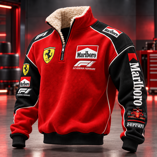 Marlbor Scuderia Ferrar Fleece Quarter-Zip Pullover