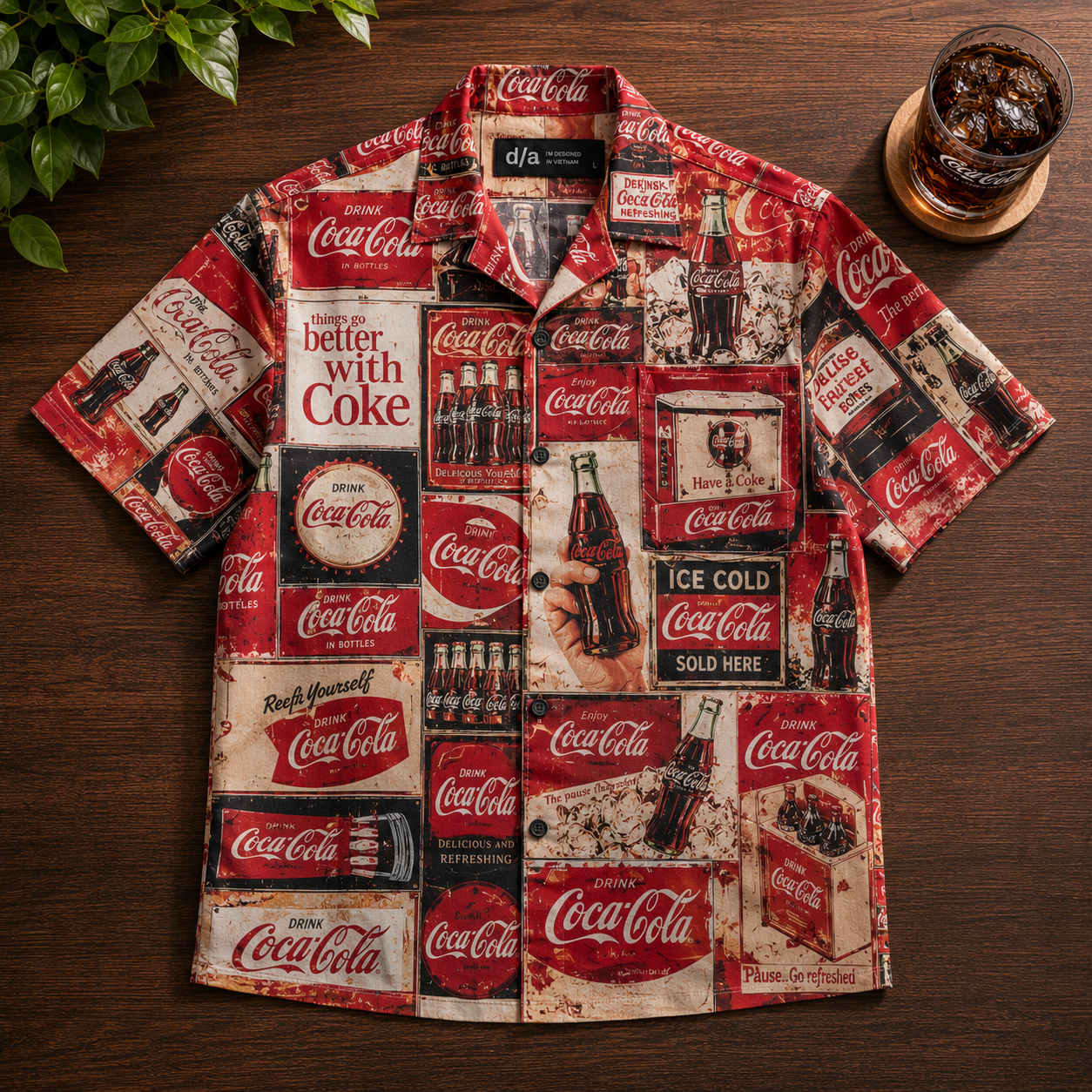 Cola Drinks Hawaii Shirt Beach Short V8