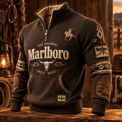 Marlbor Original Wild West Fleece Quarter-Zip Pullover
