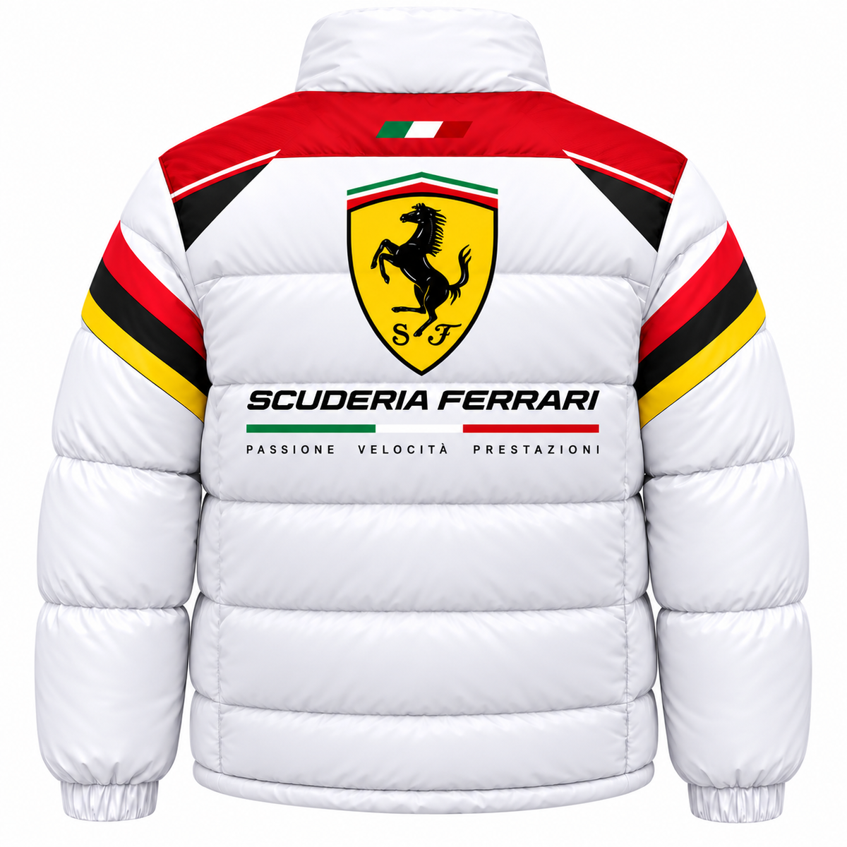 Scuderia Ferrar Racing Puffer Jacket , Scuderia Ferrar Windproof Puffer Jacket