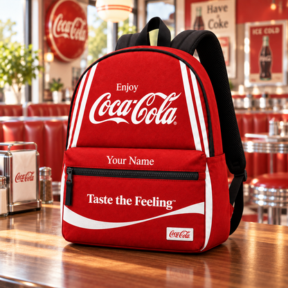 Cola Taste The Feeling Backpack, Personalized Cola Backpack V5
