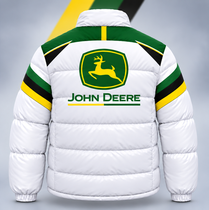 J.Deere Tractor Puffer Jacket , J.Deere Windproof Puffer Jacket