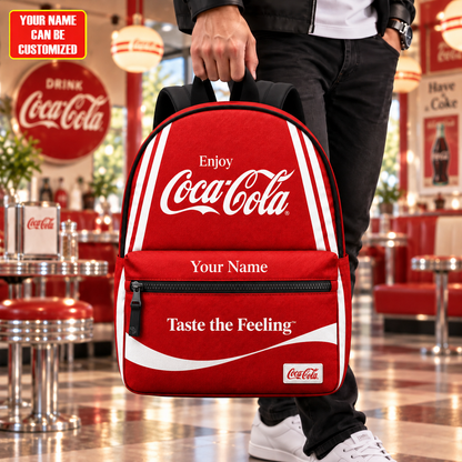 Cola Taste The Feeling Backpack, Personalized Cola Backpack V5