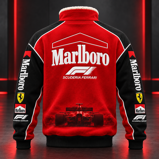 Marlbor Scuderia Ferrar Fleece Quarter-Zip Pullover