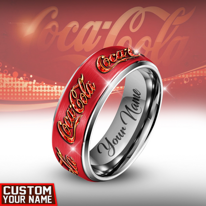 Personalized Cola Custom Alloy Ring