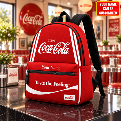 Cola Taste The Feeling Backpack, Personalized Cola Backpack V5