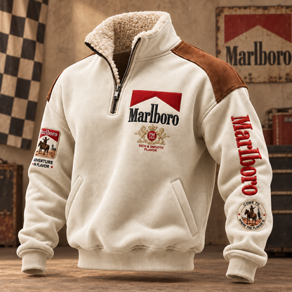 Marlbor Adventure In Flavor Fleece Quarter-Zip Pullover