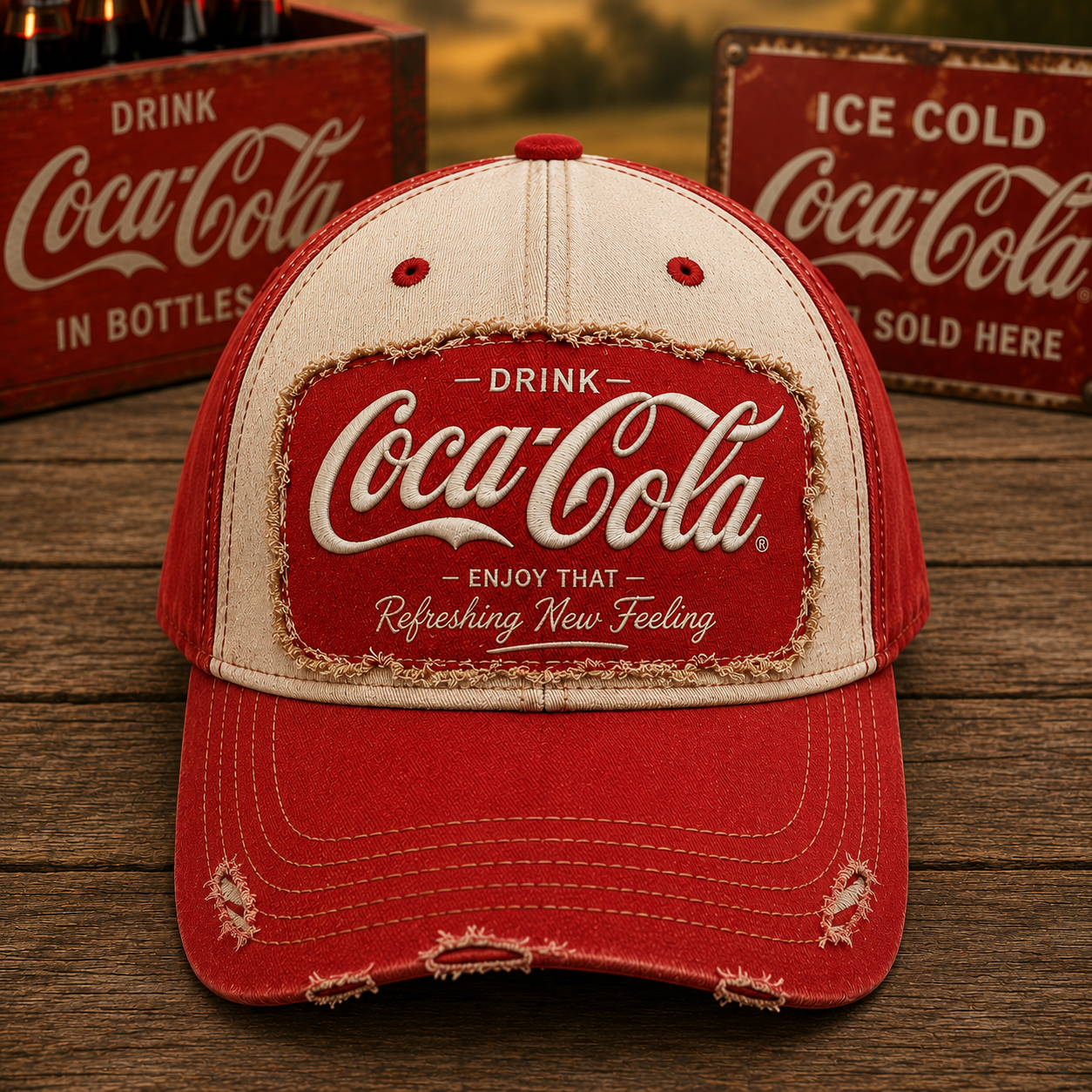 Cola Refreshing New Feeling Cap V30, Cola Vintage Cap