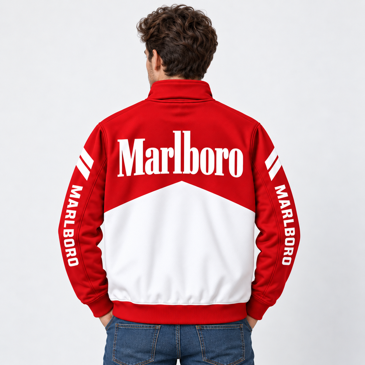 Marlbor EST. 1924 Zipper Stand Collar Jacket