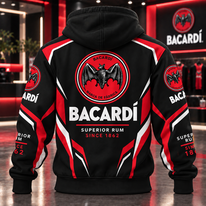 Barcadi Since 1862 Zip Hoodie , Barcadi Zip Hoodie