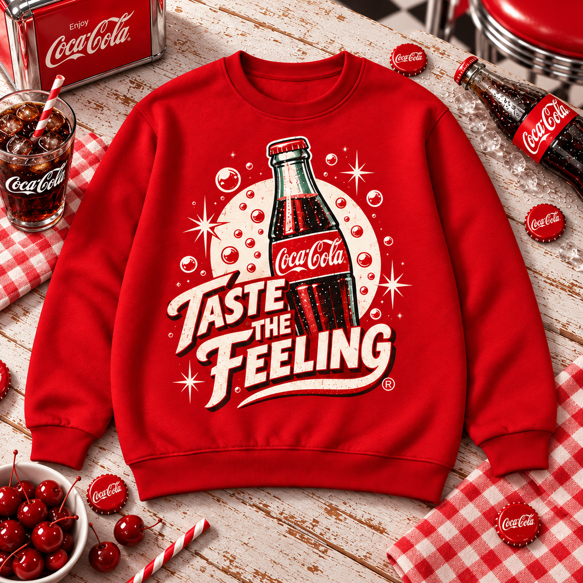 Cola Taste The Feeling Unisex Sweatshirt And Sweatpant Set