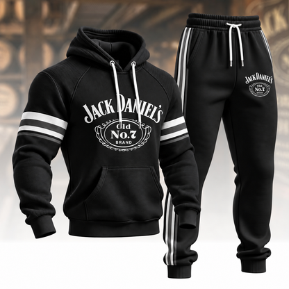 Jack Dani Old No.7 Brand All Over Printed Hoodie and Sweatpants Set