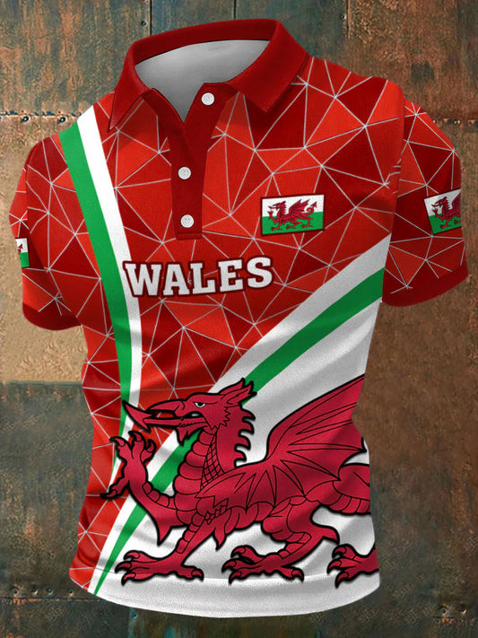 Wales Rugby Polo V6 , Wales Shirt , Wales 2026 Shirt