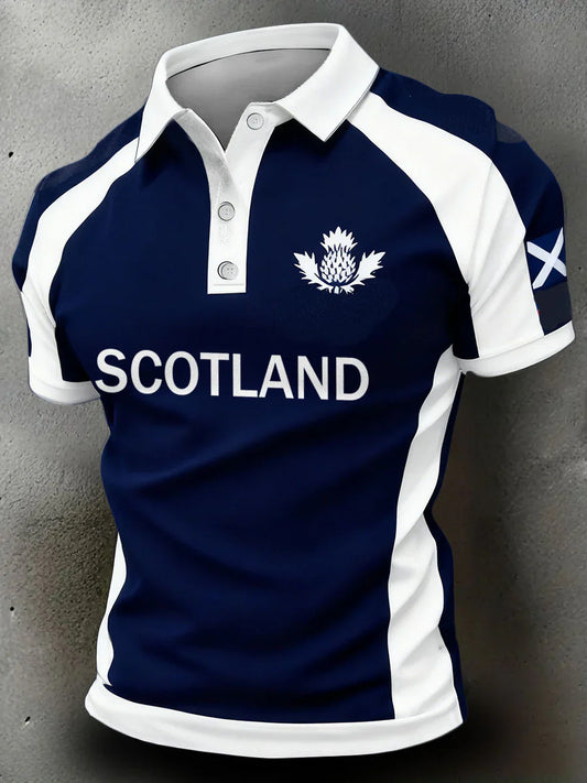 Scotland Rugby Polo V5 , Scotland Shirt , Scotland 2026 Shirt
