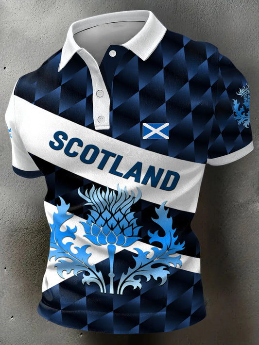 Scotland Rugby Polo V7 , Scotland Shirt , Scotland 2026 Shirt