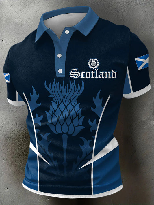 Scotland Rugby Polo V9 , Scotland Shirt , Scotland 2026 Shirt